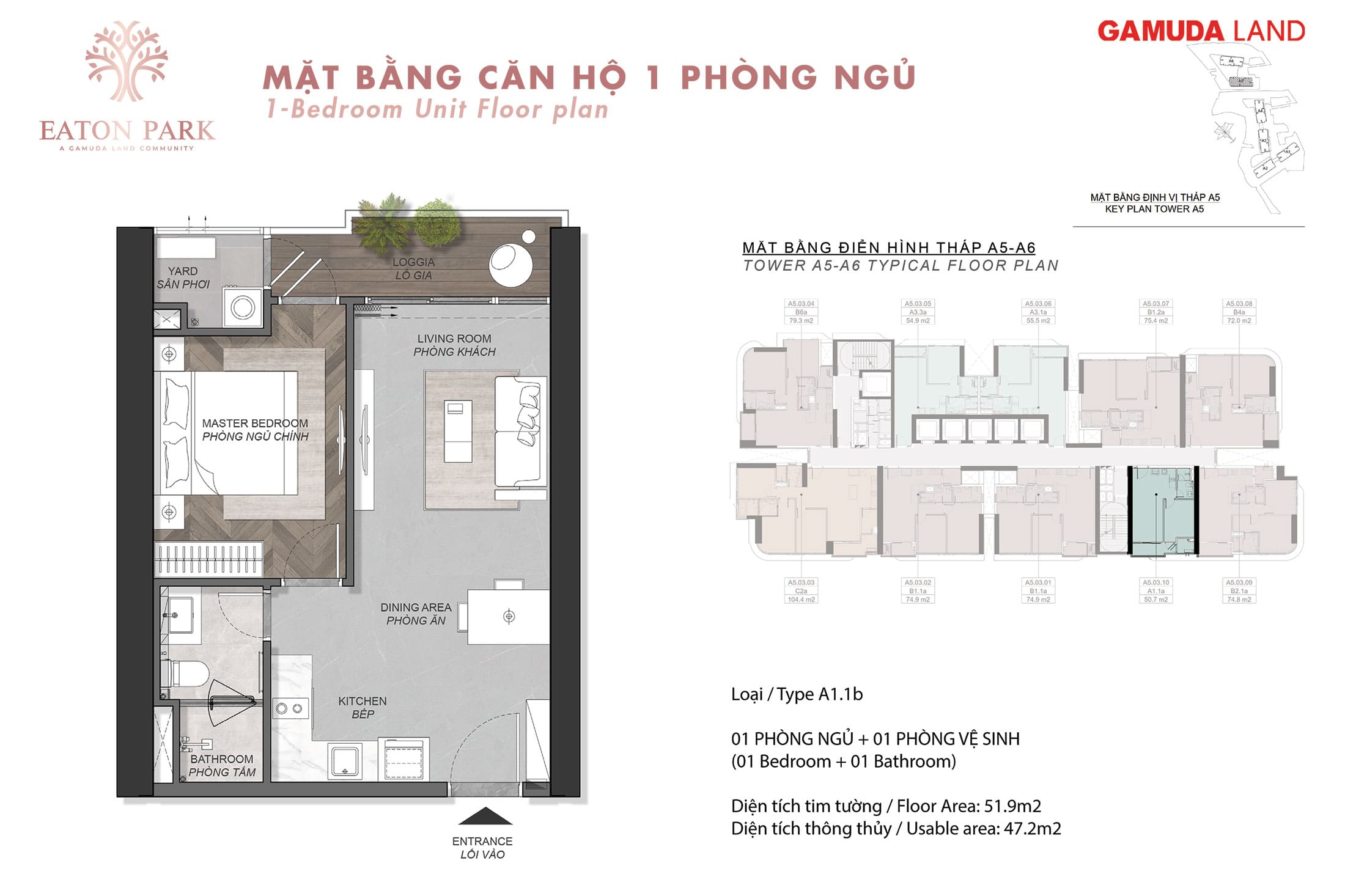 Bán căn hộ 1PN Eaton Park, Q2, HCM giá thỏa thuận, 54m2